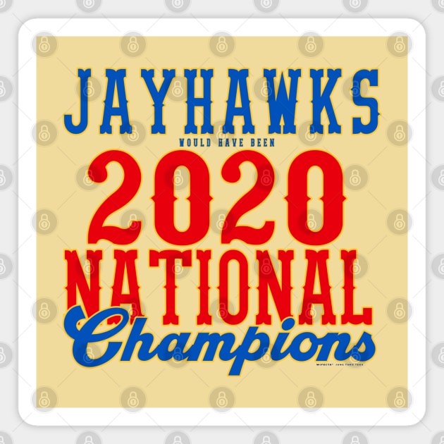 Kansas 2020 NCAA Champs Magnet by wifecta